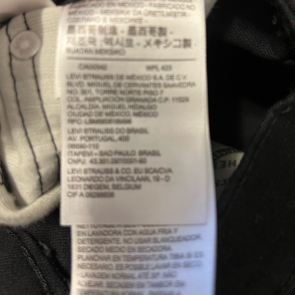 Levi’s 512 Slim Taper Stretch  Flex Men’s Black Jeans 33x32 NWT - Picture 11 of 16